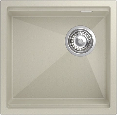 Мойка кухонная LINO 454-R 1-чаш 450х440мм beige scuro арт.LN-454-R beige scuro, Rivelato