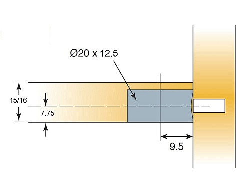 Стяжка-полкодержатель SYSTEM 6 Gen2 Side-entry, белый, Art. 006973-877-001, Titus