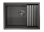 Мойка кухонная Granula 6045U, 600х455мм, графит матовый, нерж сталь