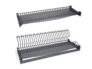 Сушилка для посуды с плоским прутком, графит STUDIO FL 16, SU09/800/GRPH, Boyard