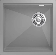 Мойка кухонная LINO 454-R 1-чаш 450х440мм grigio metallizzato арт.LN-454-R grigio metallizzato, Rivelato