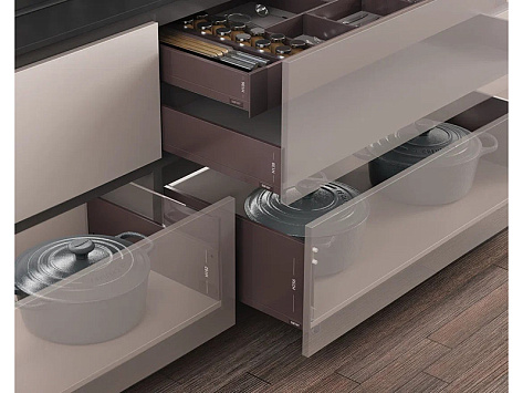 Комплект ящика FLOWBOX с доводчиком H192 550 Белый, Samet (индивид. упак.)