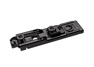 Монтажная планка для петли Sensys линейная с эксц. рег. H=1,5, с винтами, черный обсидиан Art. 9332608, Hettich