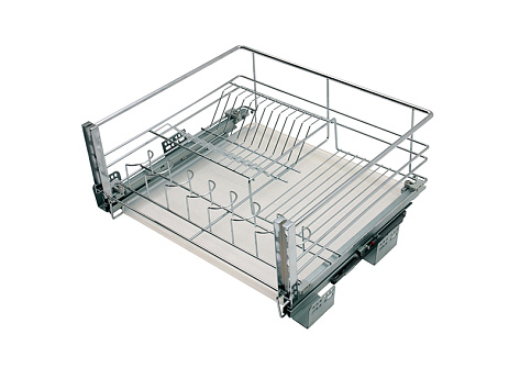 Сушилка выкатная в модуль 600 мм на скрытых напр. с доводчиком, хром