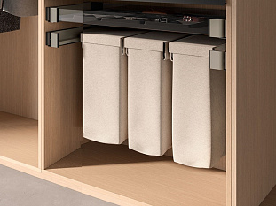 Конеро Комплект Мешок для белья на раме WхD 810-870x450, мешок узкий 3 шт;, шампань Art. 5496959853, Kessebohmer