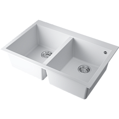 Мойка Bosen 80-2-WH, 800x530x200мм, Tetogranit/белый