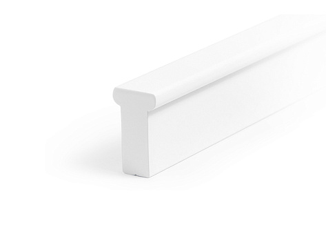 Ручка мебельная, накладная PORT RS066W.4/960, 480х2 мм, белый, Boyard