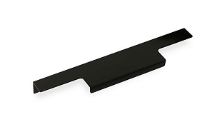 Ручка мебельная, торцевая PN(11)01, 224/296 мм, чёрный матовый, Валмакс