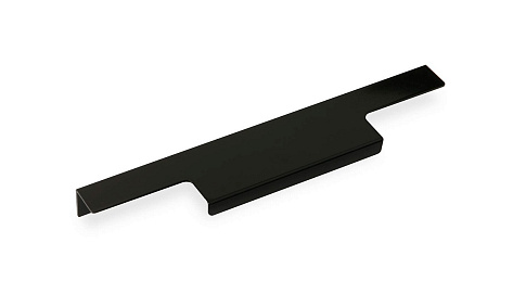 Ручка мебельная, торцевая PN(11)01, 224/296 мм, чёрный матовый, Валмакс