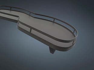 2 полки + рычаги, Леманс, 400 мм, Арена СТИЛЬ, Комплект установочный, левый, антрацит, цвет дна антрацит,, антислип, Art. 2350099846, Kessebohmer