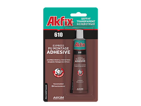 Полиуретановый экспресс клей Akfix 610, 50 мл, (тюбик), бесцветный