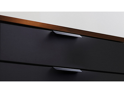 Ручка мебельная, торцевая KANT RT013BL.1/96, 96 / 150 мм, черный, Boyard