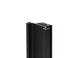 Ручка-профиль, Gola верт. срединный (просвет 30мм), 4,7 м, черный (для 16мм ДСП), Россия