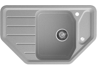 Мойка кухонная Granfest GF - C800E, 790х490х200мм, серый 310, искусственный камень, в комплекте