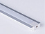 Профиль врезной алюминиевый для светодиодной ленты, анод. серебро, с мат. экраном и заглушками 22х6х2000 мм,.SP251