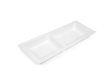 Дополнительный широкий блок-лоток BLOKI PC13/W/157x430, белый, Boyard