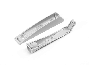 Адаптер для накладного монтажа врезных толкателей (верх + низ) с крепежом, светло-серый AMF16/GR, Boyard