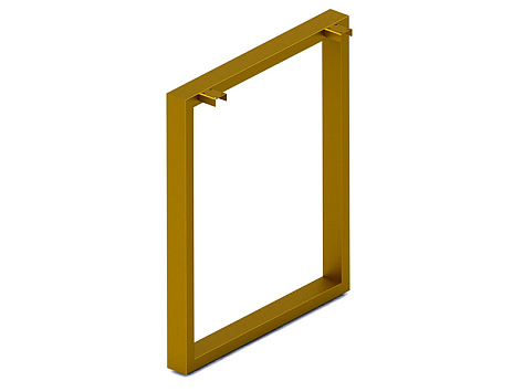 Опора для стола П-образная, 30х60, 725x595+5мм, усиленная, золото