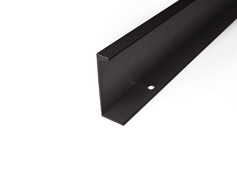 Ручка мебельная, торцевая ВОЛКОДАВ, 320/396 мм, черный матовый