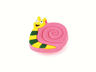 Ручка мебельная, кнопка Улитка, силикон