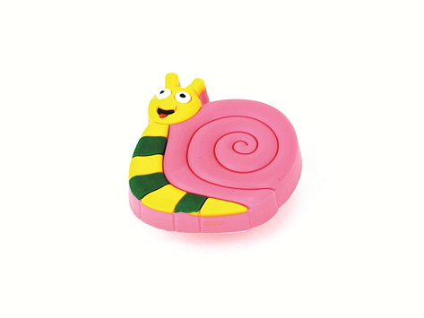 Ручка мебельная, кнопка Улитка, силикон