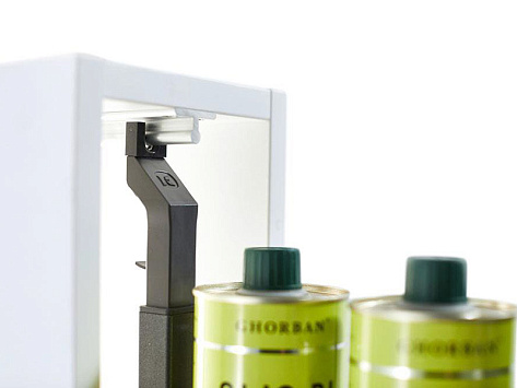 Диспенса Джуниор Слим 400 мм, высота 640-728 мм, Арена СТИЛЬ, 2 полки, антрацит, Art. 2606359846, Kessebohmer