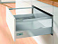 Комплект ящика InnoTech Atira 176х420 серый, с релингом, полн. выдв., Silent System, Art. 9228912, Hettich