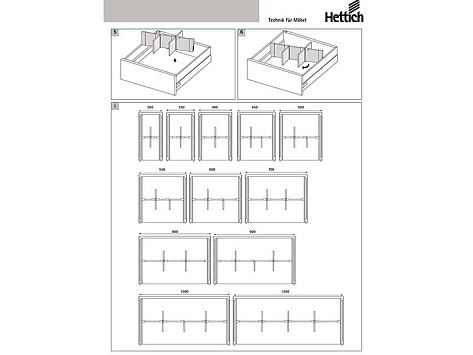 Внутренняя организация OrgaStore 820 для InnoTerch Atira, KB800, белый, Art.9194853, Hettich