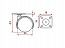 Опора колёсная D50 чёрная, на площадке со стопором, TWPB-50