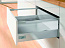 Комплект ящика InnoTech Atira 176х470 серый, с релингом, полн. выдв., Silent System, Art.9228913, Hettich