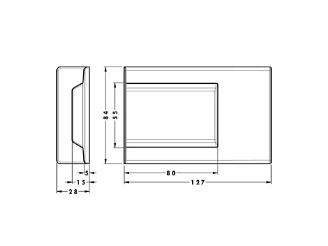 Накладка для навеса 807 XL, серая (пласт), 807.XL.60.00.00, CAMAR