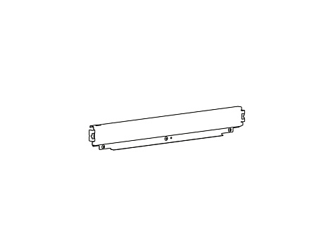 Алюминиевая задняя стенка ящика AvanTech YOU, H101, L2000, белый, Art. 9257305, Hettich