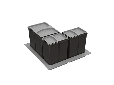 Система сортировки отходов Bin.it Smart модуль 600 мм для коробов InnoTech Atira/ArciTech, Art. 9208752 Hettich