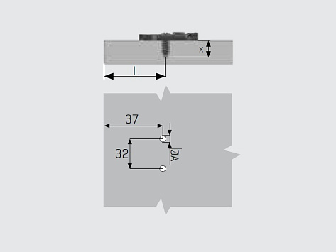 Монтажная планка для IMPRO/INVO/MASTER с регулировкой 3D, дистанция 7 мм, с евровинтом 6,3х14 Art. 10263874, Samet