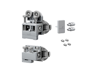 Комплект фурнитуры WingLine L "medium" 12кг/H2400мм без самозакрывания , правый,  серый, без петель Art. 9339369, Hettich