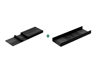 Лоток для ящика ФайнЛайн, 300 мм/500 мм + держатель для ножей, ясень черный, ROCKENHAUSEN, Art. 2373760368, Kessebohmer