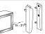 Адаптер для креплений ФриСпейс к алюминиевой рамке 20 мм , никель (компл. 2 шт. ) Art. 2722520006, Kessebohmer