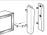 Адаптер для креплений ФриСпейс к алюминиевой рамке 20 мм , никель (компл. 2 шт. ) Art. 2722520006, Kessebohmer