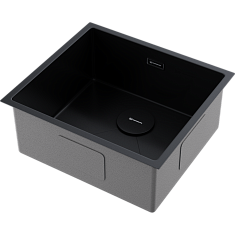 Мойка Omoikiri TAKI 49-U/IF-GB 440х490х200мм, выпуск 3 1/2, нерж.сталь/графит, в комплекте