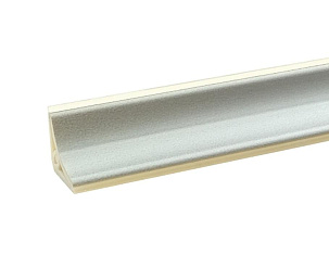 Плинтус мини вогнутый (B1) Алюминий 013 (13*13*3000) 