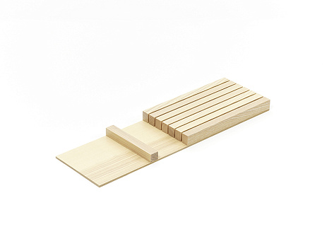 Лоток для ящика ФайнЛайн, 800 - 900 мм/500 мм + держатель для фольги, ясень черный, ROCKENHAUSEN, Art. 2373810368, Kessebohmer