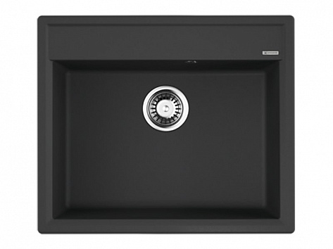 Мойка кухонная Omoikiri Daisen 60-BL, 600х510х200мм, Artgranit/Черный, в комплекте