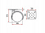 Опора колёсная D40 чёрная, на площадке со стопором, TWPB-40