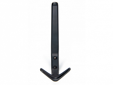 Крючок мебельный HORNY K305.05BL.6, трёхрожковый, матовый чёрный, Boyard
