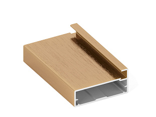 Профиль для фасадов широкий 836 20,5х45х5400, кант 6 мм, золото крац DE0836.VP540.GLBAN.CJ