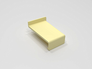 Накладка декоративная для навеса ABS, №16-Ваниль, левая