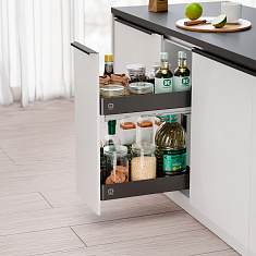 Бейз Агент 300 мм, УрбанСтиль, 2 полки, антрацит, арт. 2814409846, Кессебёмер