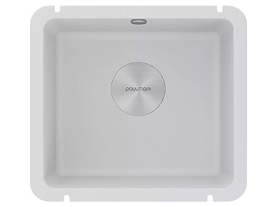 Мойка Paulmark UNTER ,PM204543-WH , 460х460мм, кварцевая композитная мойка, белая