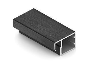 Профиль для фасадов узкий EDGE 705 27,6х18,4х5400 , черный крац. DE0705.VP540.BKBAN.CJ