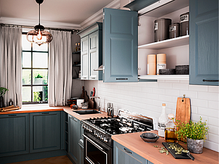 WingLine L light две дв. (створка H500-1000/L250-300/до 12кг) без нижн. ролика, открывание Ручкой, направляющая 1200, серый